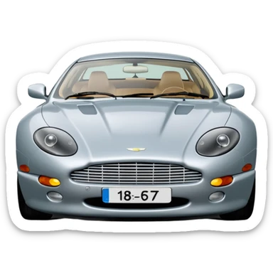 1992 Aston Martin db7 Solent silver 3.2 litre straight 6 sticker