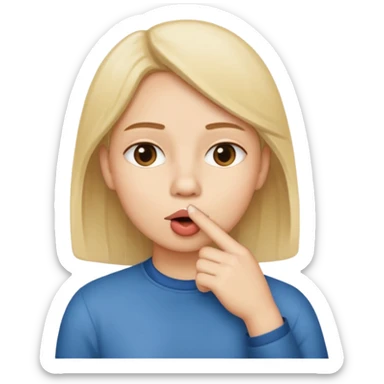 Shh-shh-shh. Quiet. Shut up sticker