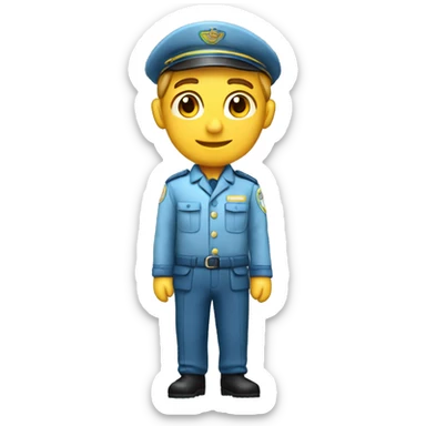 postman uniform light blue sticker