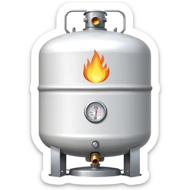 residential propane tank white sticker
