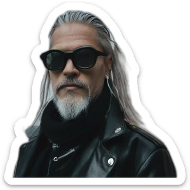 Sven Marquardt outside berghain sticker