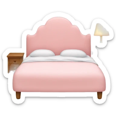 Light pink bed sticker