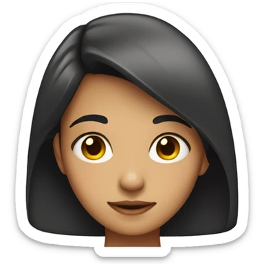 girl side eyeing someone sticker