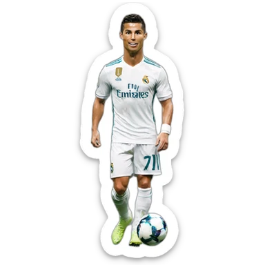 cristiano ronaldo at real madrid sticker