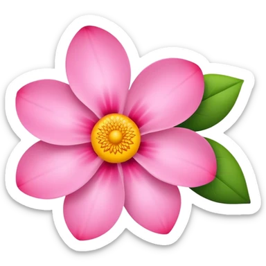 A flower with three petals sticker