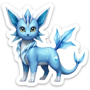 Vaporeon-Glaceon-Suicune-Amaura-Dialga-fusion sticker