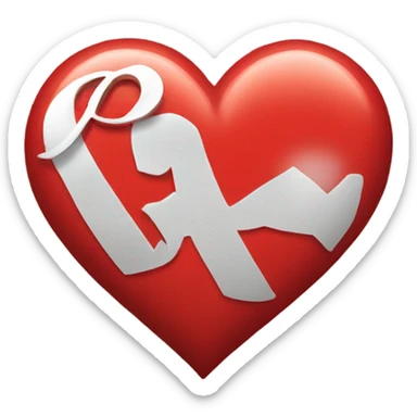 Heart love coca cola sticker