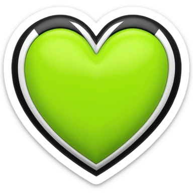 ate a Florecent green heart emoji as the same patterns as Lando Norris's helmet sticker