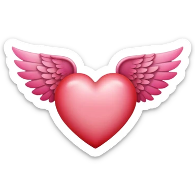 Heart with wings  sticker