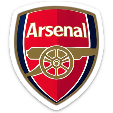 arsenal FC logo sticker