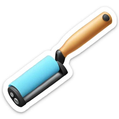 make a sticky roller for cleaning clothes in png format without filling sticker