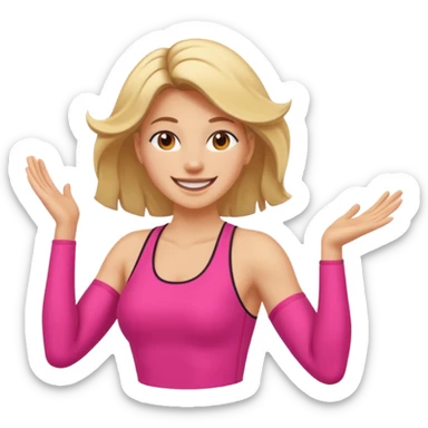 j'ai besoin d'un emoji qui encourage les femme a faire le sport sticker