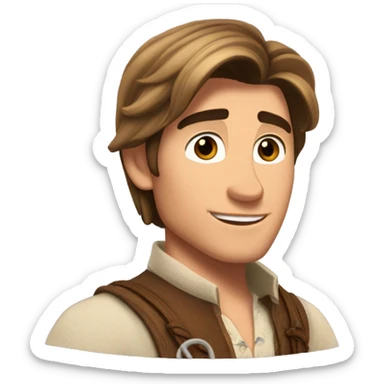 flynn rider from rapunzel  sticker