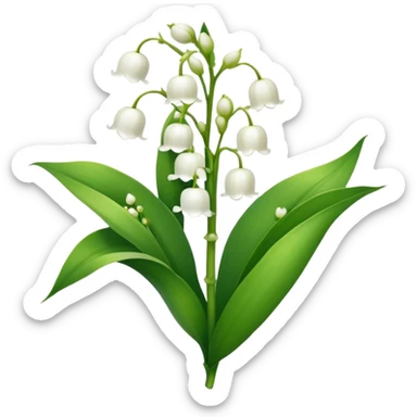 Lily of the valley sticker
