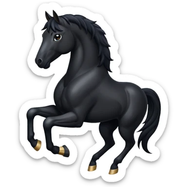 Black horse 🐎 sticker