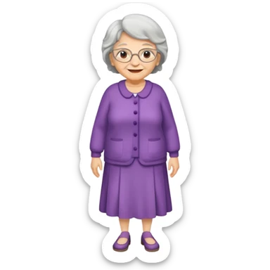 Make a grandma but with a full body sticker