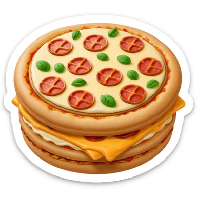 Pizza macaron sticker