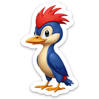 Woody woodpecker sticker