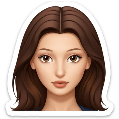 Bella hadid long hair sticker