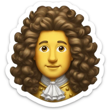 Louis XIV sun king sticker