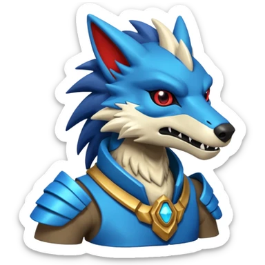 Grem2-Gremz-Protogen-Primagen-Sergal-fusion sticker