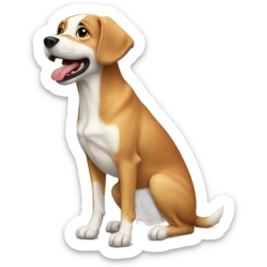 Dog on dog on dog on dog sticker