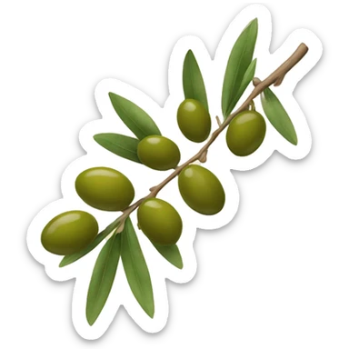 Olive branch sticker