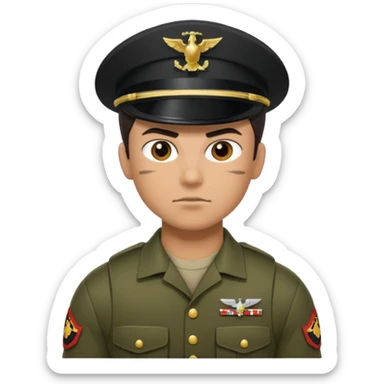 Marine squat sticker