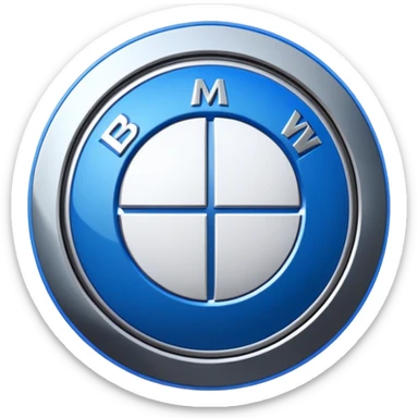 Logo de bmw mejor hecho sticker