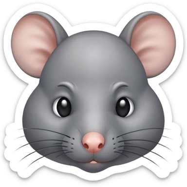 sad rat sticker