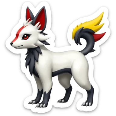 Shiny Linoone-Absol-Trico-Hybrid (Full body) sticker