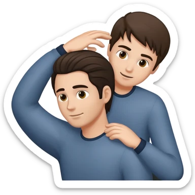 Hand grabbing a man’s hair  sticker