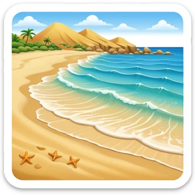 Sea beach sticker