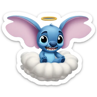 Stitch and Angel sticker