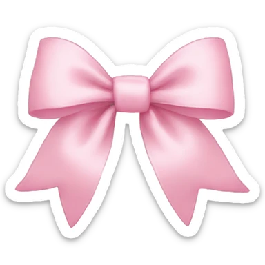 Light pink bows sticker