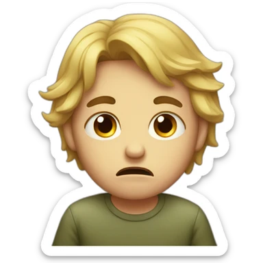 qwerty crying that his family abandoned him sticker