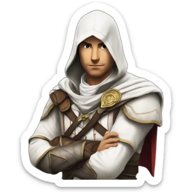 altair from assassins creed vvideogame sticker