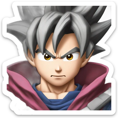 Goku black rose sticker