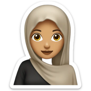 Arab women with abaya sticker