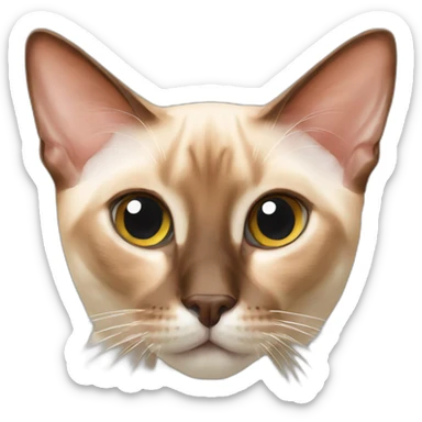 Red point siamese sticker