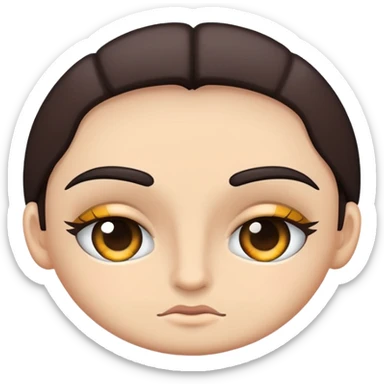 Eyebrows decorated  sticker
