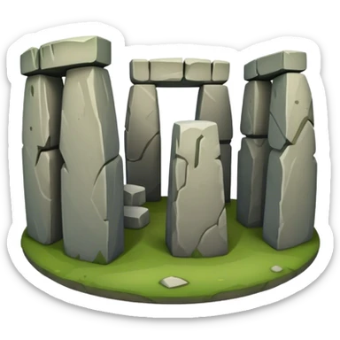 Cinematic Realistic Stonehenge Emoji sticker