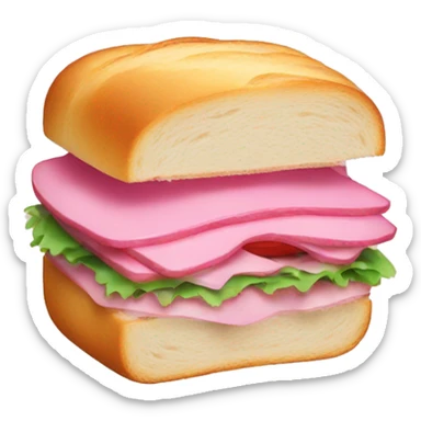 pink sandwich  sticker