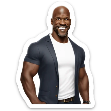 terry crews smiling  sticker