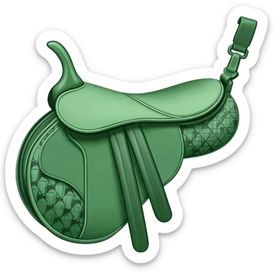 green saddle dior bag sticker