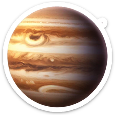 Jupiter planet sticker
