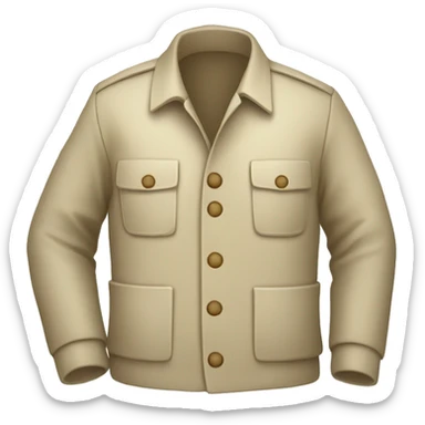 gardener pith helmet beige jacket sticker