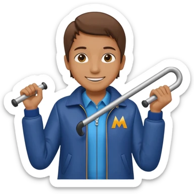 Rider holding grab bar,Metro Riders,with metro sticker