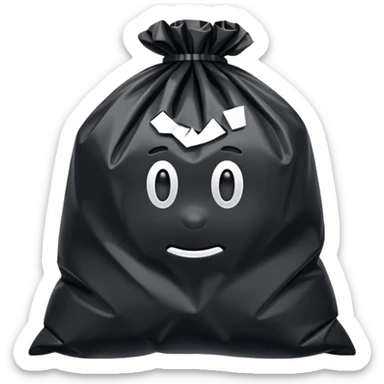 rubbish bag sticker