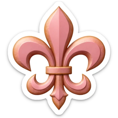 Fleur de lis made of SPAM sticker